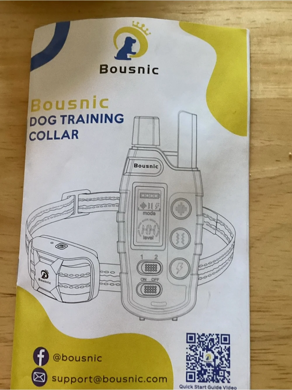 Bousnic Dog Shock Collar Model R52A.  NEVER USED